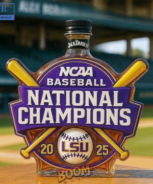 2025 LSU Baseball National Champions Whiskey Bottle