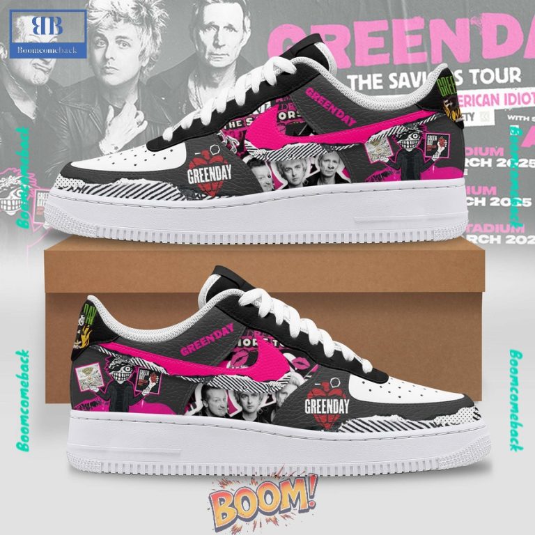 Green Day 2025 Tour Nike Air Force Sneakers