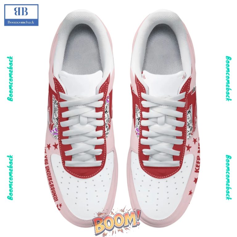 The Warning Band Custom Nike Air Force Sneakers