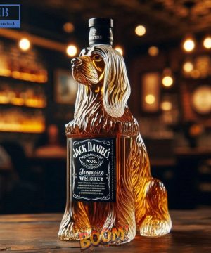 Afghan Hound Dog Whiskey Bottle