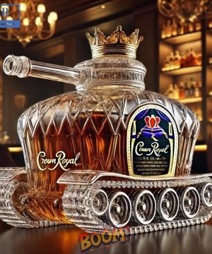 Army Tank Whiskey Decanter Bottle