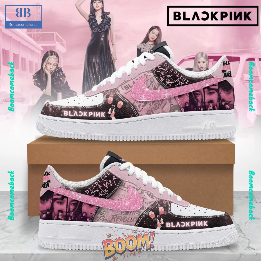 Black Pink In Your Area Custom Nike Air Force Sneakers Black Pink In Your Area Custom Nike Air Force Sneakers