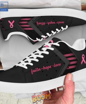Cancer Awareness Faith Hope Love Stan Smith Shoes