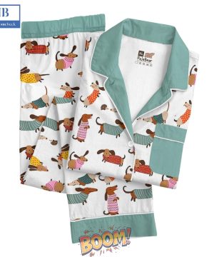 Dachshund Sausage Dog Pajamas Set For Men Women