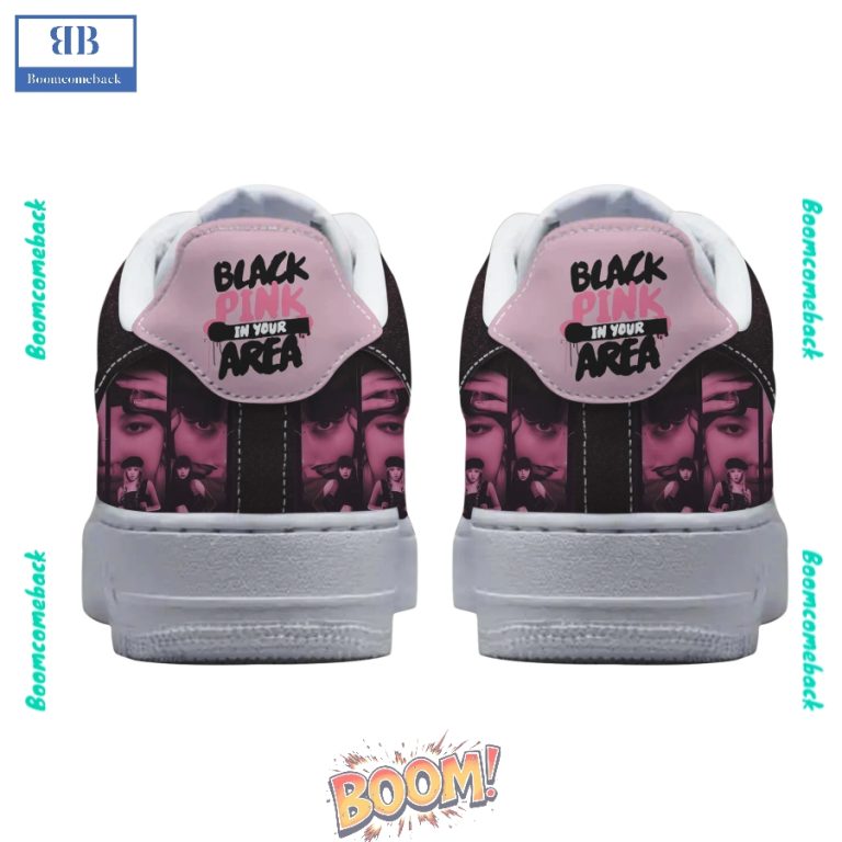Black Pink In Your Area Custom Nike Air Force Sneakers