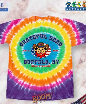Grateful Dead Buffalo 89 Concentric Tie-Dye Shirt 01