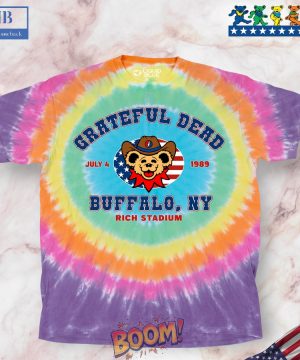 Grateful Dead Buffalo 89 Concentric Tie-Dye Shirt 02