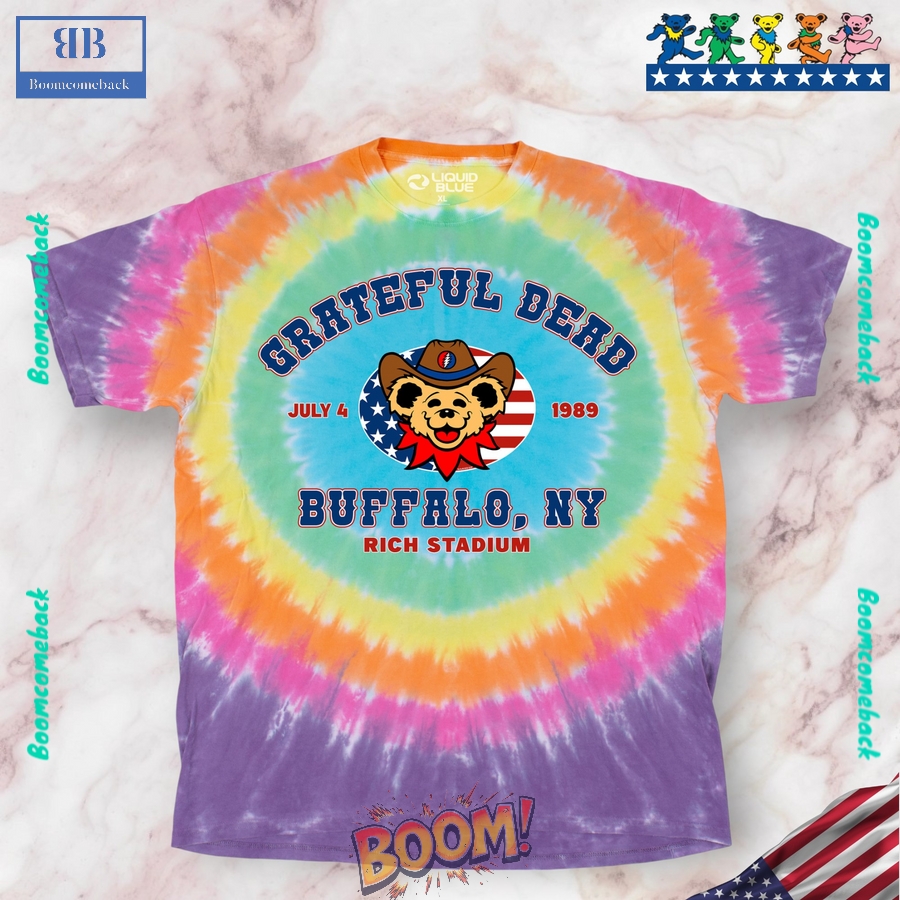 Grateful Dead Buffalo 89 Concentric Tie-Dye Shirt 02 Grateful Dead Buffalo 89 Concentric Tie-Dye Shirt 02