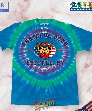 Grateful Dead Buffalo 89 Concentric Tie-Dye Shirt 03