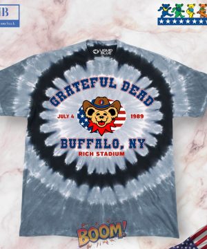 Grateful Dead Buffalo 89 Concentric Tie-Dye Shirt 04