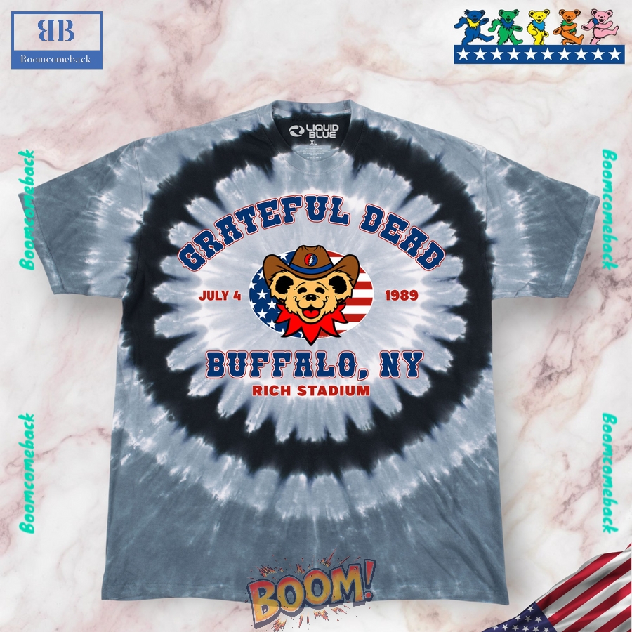 Grateful Dead Buffalo 89 Concentric Tie-Dye Shirt 04 Grateful Dead Buffalo 89 Concentric Tie-Dye Shirt 04