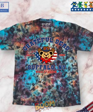 Grateful Dead Buffalo 89 Krinkle Tie-Dye Shirt 01