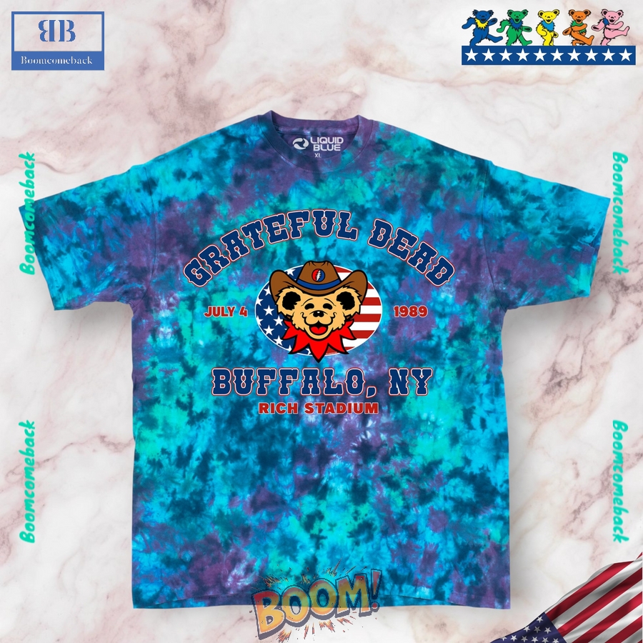 Grateful Dead Buffalo 89 Krinkle Tie-Dye Shirt 02 Grateful Dead Buffalo 89 Krinkle Tie-Dye Shirt 02
