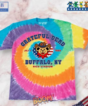 Grateful Dead Buffalo 89 Spiral Tie-Dye Shirt 01