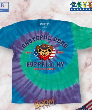 Grateful Dead Buffalo 89 Spiral Tie-Dye Shirt 02