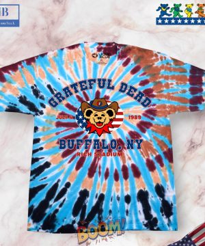 Grateful Dead Buffalo 89 Spiral Tie-Dye Shirt 03