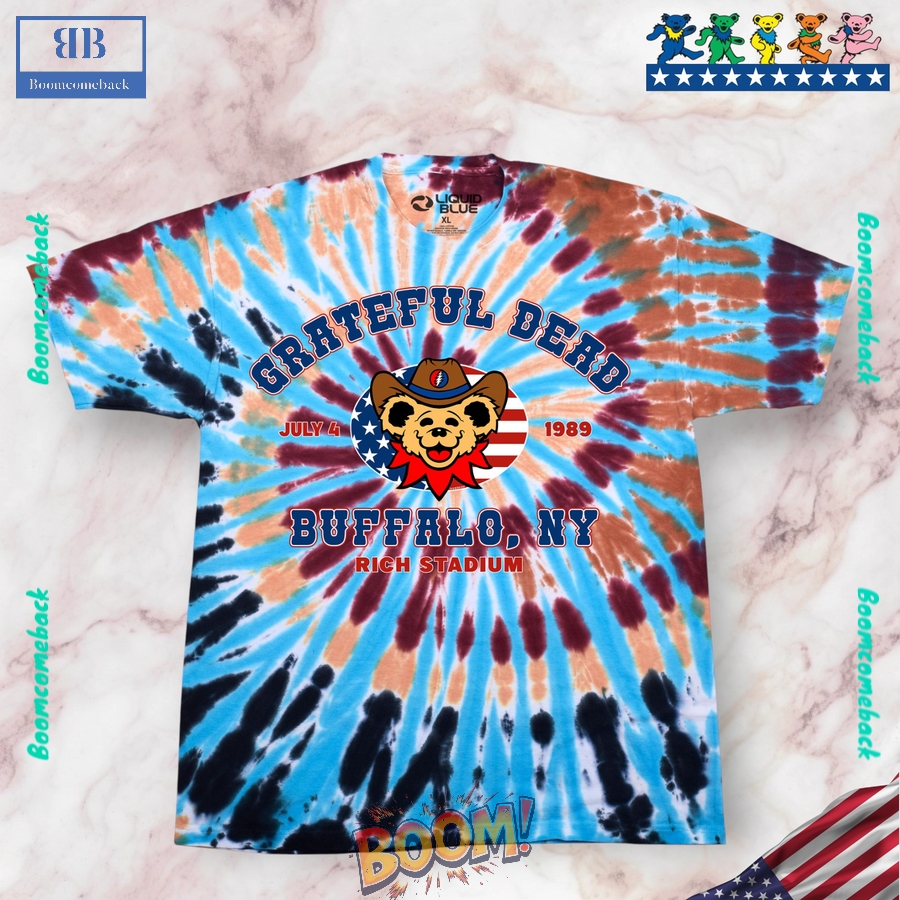 Grateful Dead Buffalo 89 Spiral Tie-Dye Shirt 03 Grateful Dead Buffalo 89 Spiral Tie-Dye Shirt 03