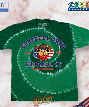 Grateful Dead Buffalo 89 Spiral Tie-Dye Shirt 04