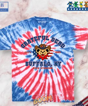 Grateful Dead Buffalo 89 Spiral Tie-Dye Shirt 05