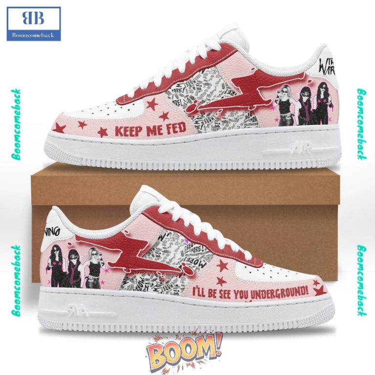 The Warning Band Custom Nike Air Force Sneakers