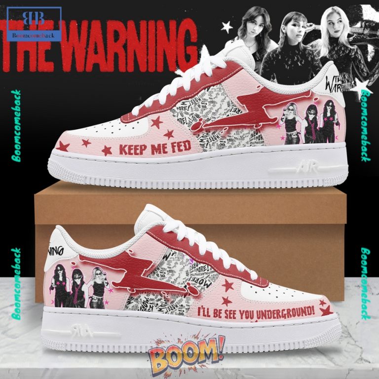 The Warning Band Custom Nike Air Force Sneakers