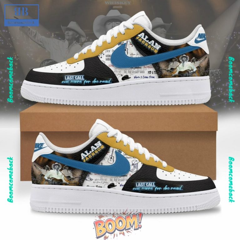 Alan Jackson Custom Nike Air Force Sneakers