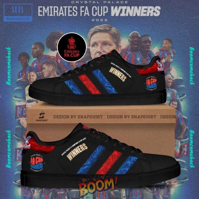 Crystal Palace 2025 FA Cup Champions Stan Smith shoes