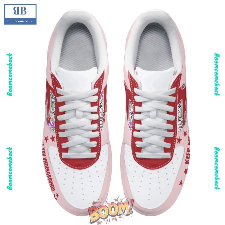 The Warning Band Custom Nike Air Force Sneakers The Warning Band Custom Nike Air Force Sneakers