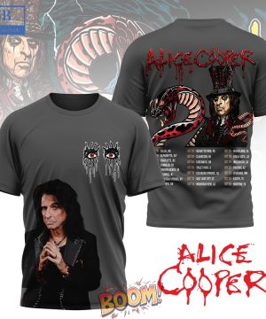 Alice Cooper 2025 World Tour Grey 3D T-Shirt