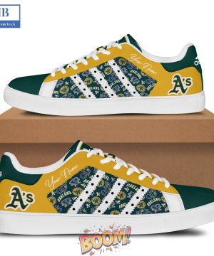 Athletics Team Logo Pattern Stan Smith Shoes