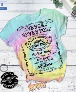 Avenged Sevenfold Jack Daniel’s Tie-Dyed 3D Shirt