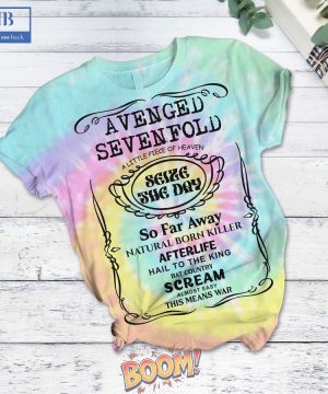 Avenged Sevenfold Jack Daniel’s Tie-Dyed 3D Shirt