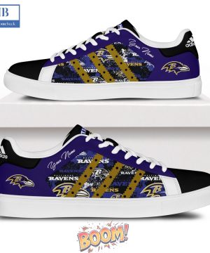 Baltimore Ravens 2025 Custom Stan Smith Shoes
