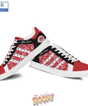Cincinnati Reds Logo Pattern Stan Smith Shoes