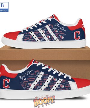 Cleveland Guardians Logo Pattern Stan Smith Shoes