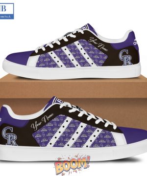 Colorado Rockies Logo Pattern Stan Smith Shoes