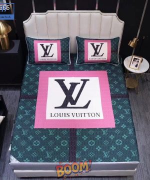 Louis Vuitton Big Logo Block Bedding Set Duvet Cover