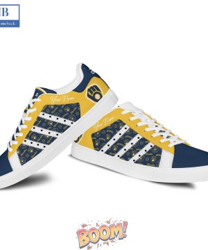 Milwaukee Brewers Logo Pattern Stan Smith Shoes