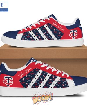 Minnesota Twins Logo Pattern Stan Smith Shoes