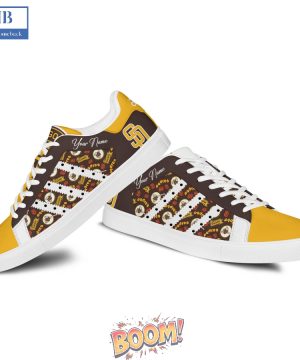 San Diego Padres Logo Pattern Stan Smith Shoes