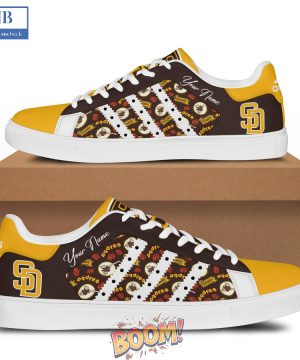 San Diego Padres Logo Pattern Stan Smith Shoes