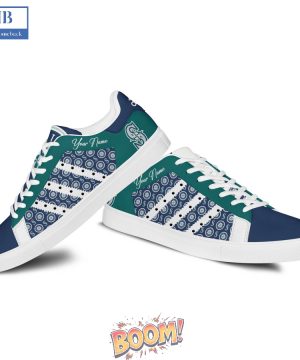Seattle Mariners Logo Pattern Stan Smith Shoes