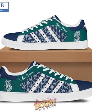 Seattle Mariners Logo Pattern Stan Smith Shoes