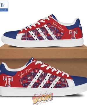 Texas Rangers Logo Pattern Stan Smith Shoes