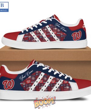Washington Nationals Logo Pattern Stan Smith Shoes